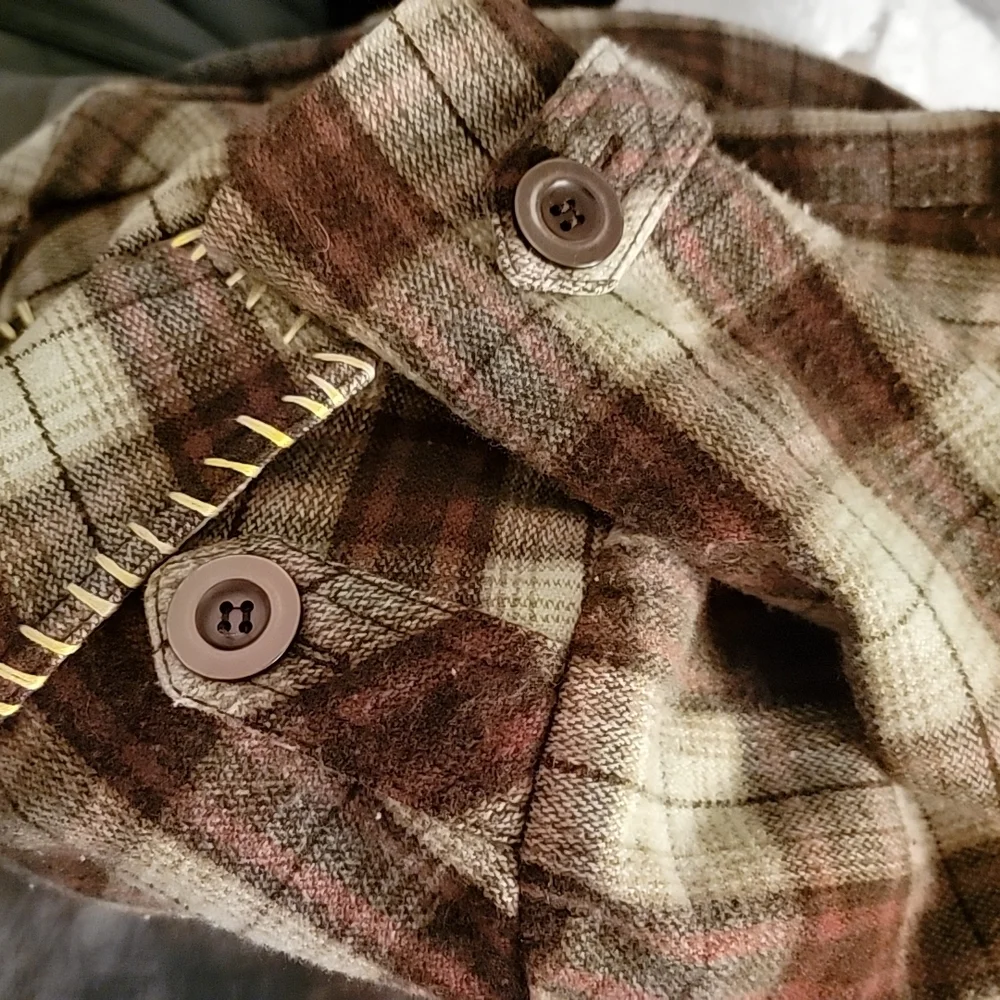 VTG 80s 90s Wool Plaid‎ Double Breast Blazer Preppy Academia  Wax Jeans Y2K SZ M